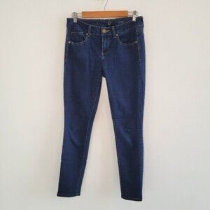 💘SO Dark Wash Skinny Mid-Rise Jeans Juniors Size 9
